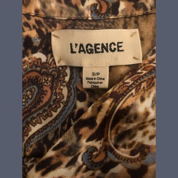 L’Agence Animal Print Blouse S - Picture 6 of 6